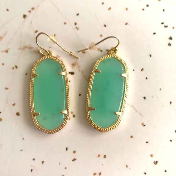 Kendra Scott Elle Chalcedony Faceted Drop Earrings